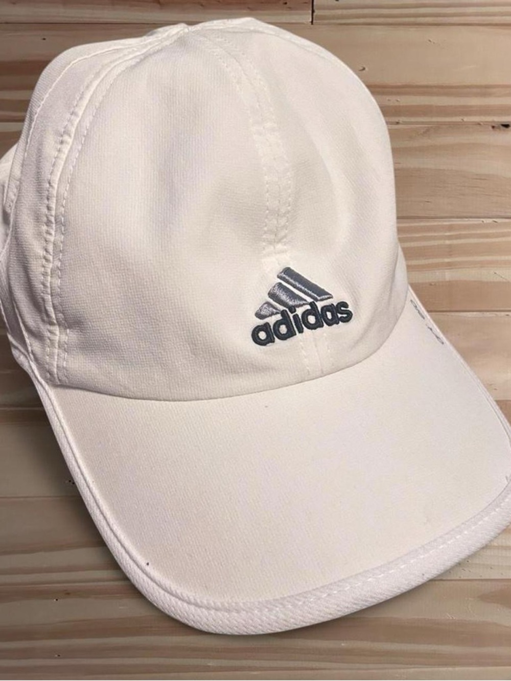 Adidas Hat Adjustable White Climacool Adizero Logo Performance Logo